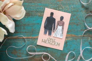 Hochzeitskarte Mann Frau 1