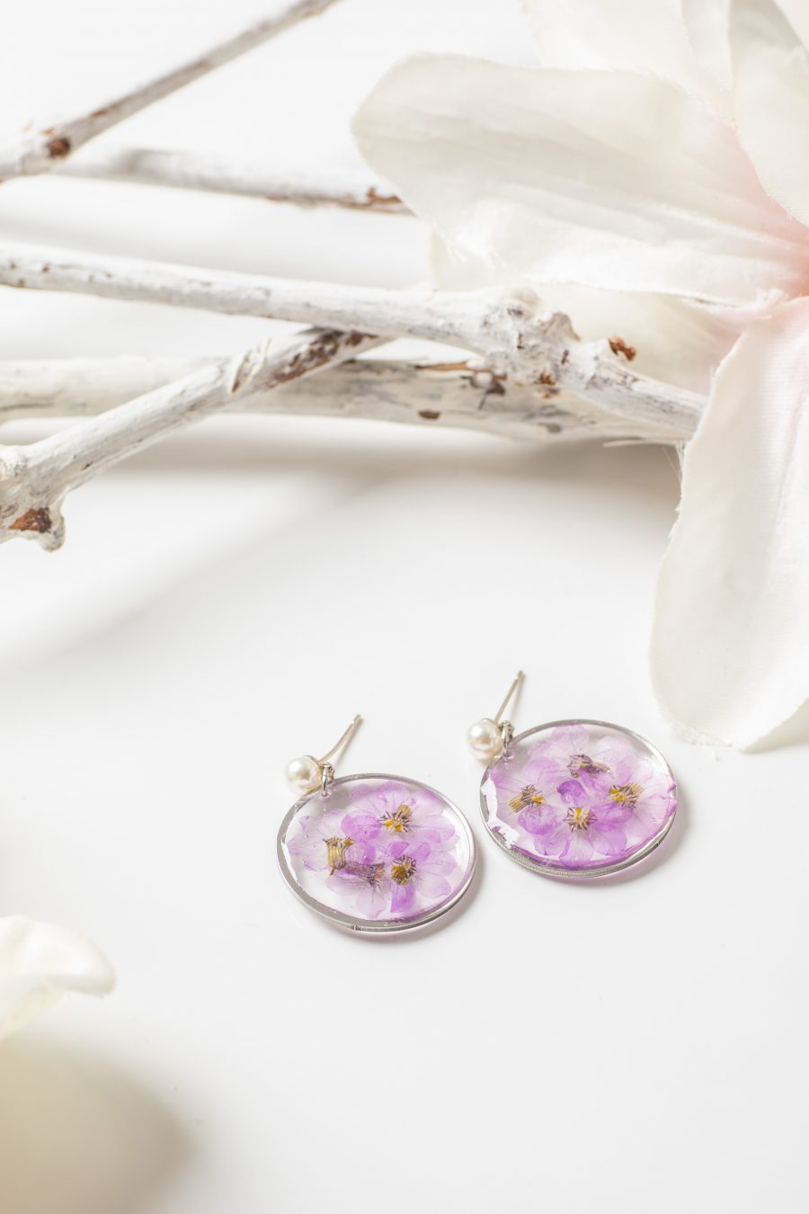 Ohrstecker hängend Myrthe silber Perle