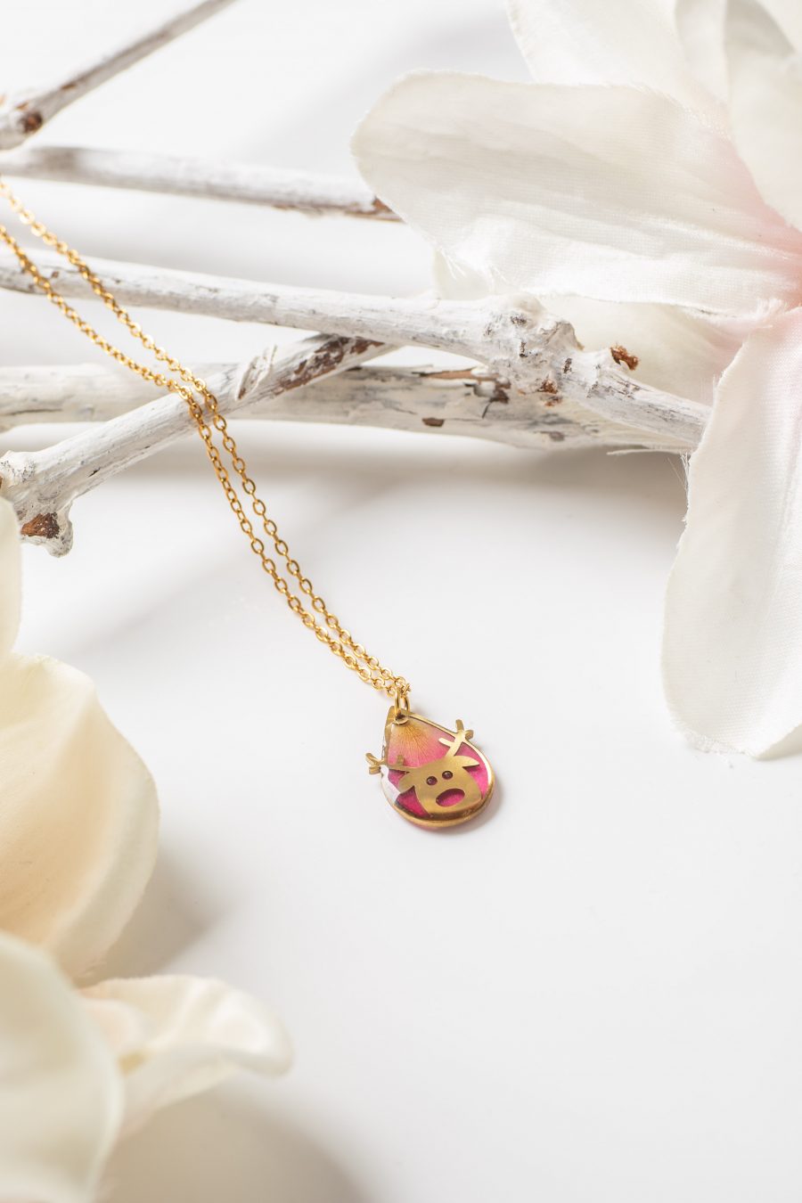 Anhänger Rudolf Rose Gold Rosa