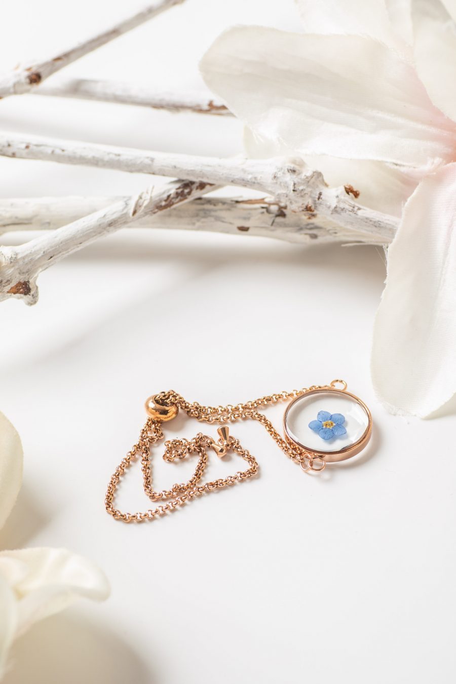 Armband Vergissmeinicht Rose Gold