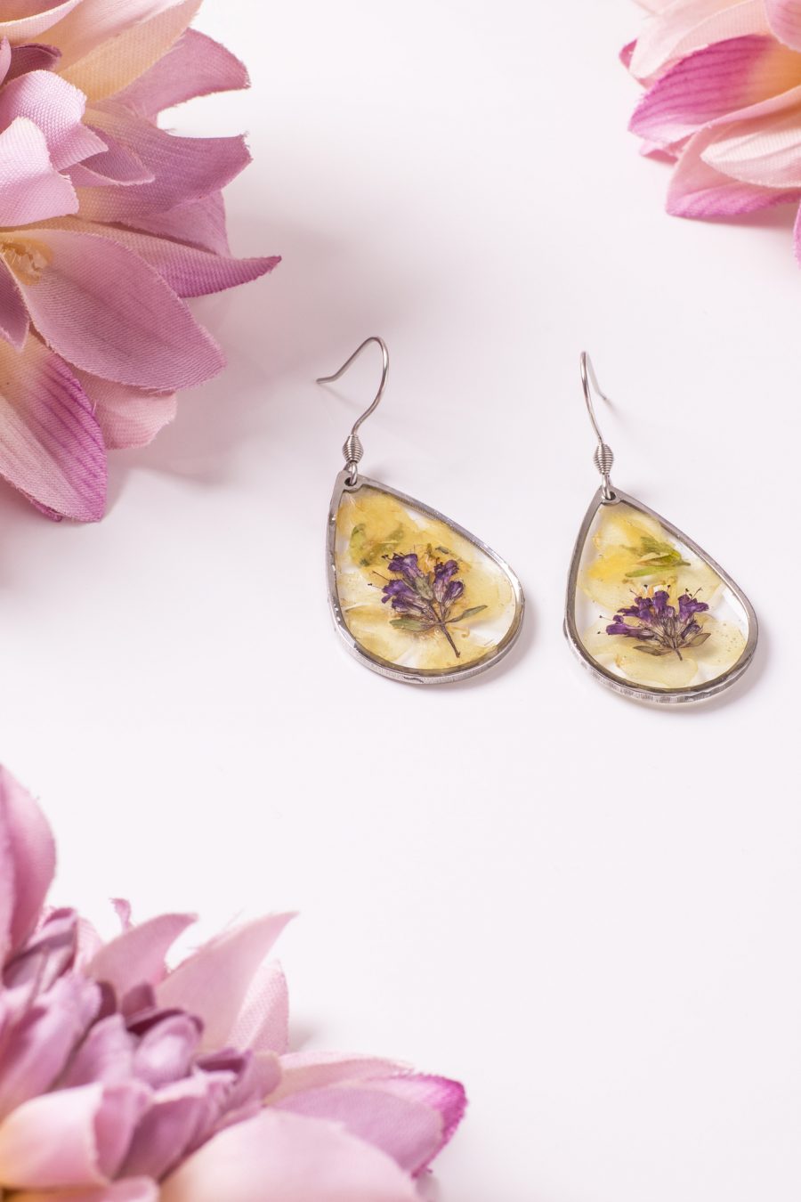 Ohrhänger Resin Tropfen Groß Brokkoli Thymian