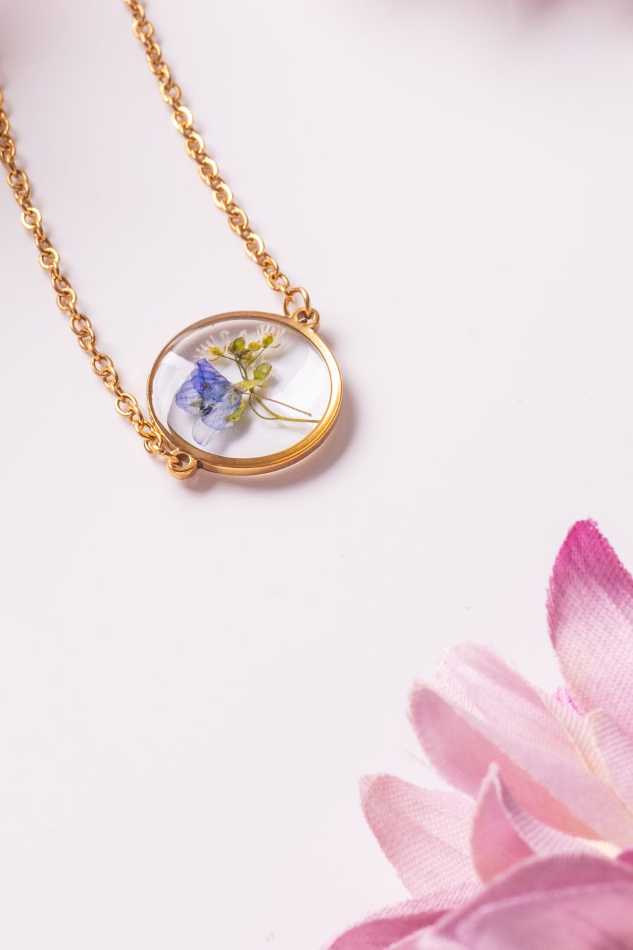 Armband Resin Weiß Gold Hungerblüchen